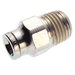 1/4" Od X 1/8" Bspt Male Straight Adaptor