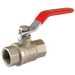1/4" Bspp Brass Ball Valve Lever Handle Red Handle