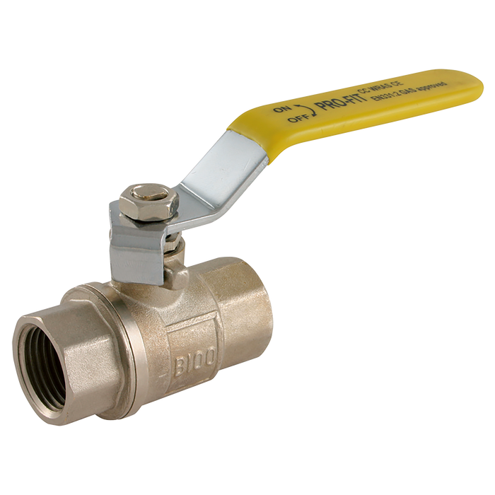 1/2" Bspp Brass Ball Valve Lever Handle Yell Handle
