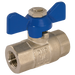 1/2" Bspp Brass Ball Valve Blue Handle Wras