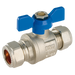 15 Mm Od Brass Ball Valve Blue Handle Wras