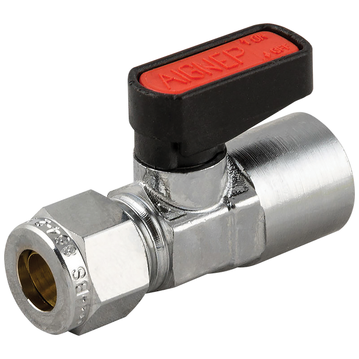 1/2"Bspf X 15Mm Od Bspp Brass Ball Valve Gas Mini