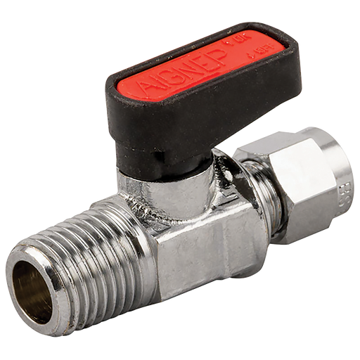 1/8"Bspt X 6Mm Od Bspt Brass Ball Valve Gas Mini