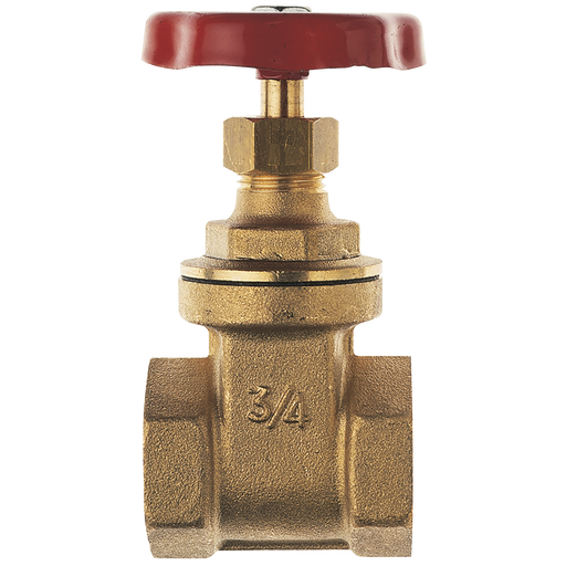3/4" Bsp Fem Heavy Brass Gate Valve