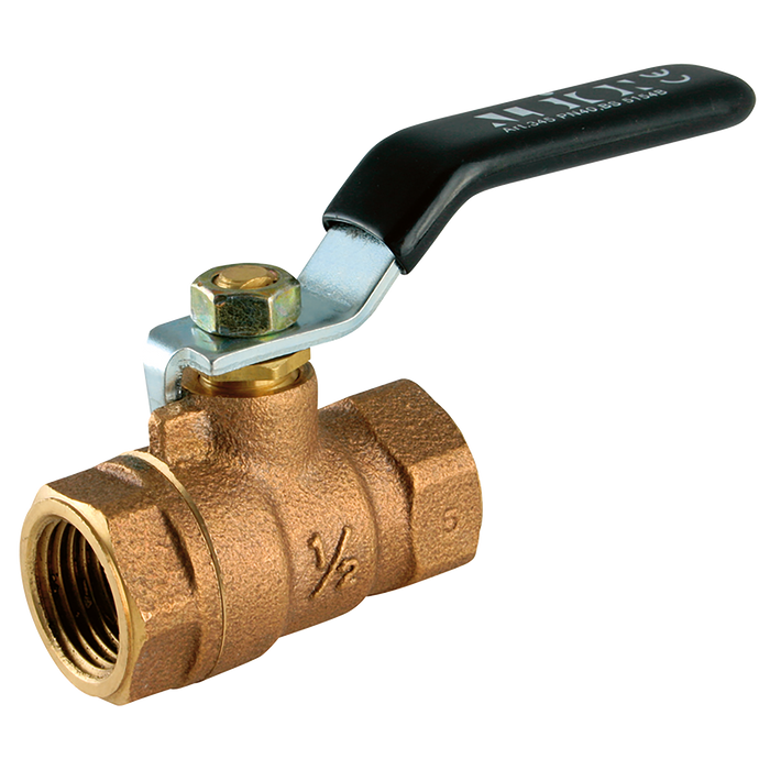 1/2" Bspt Bronze Ball Valve 2 Piece Bronze