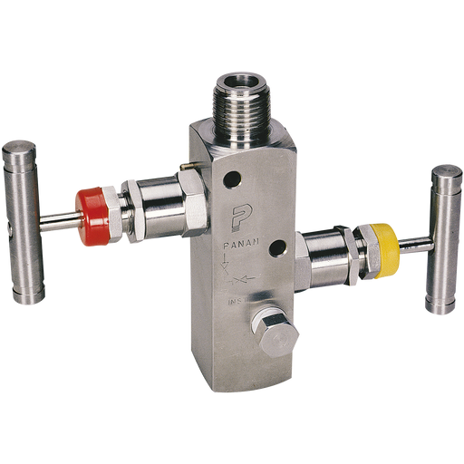 2 Valve Manifold Remote Mount 1/2" Npt