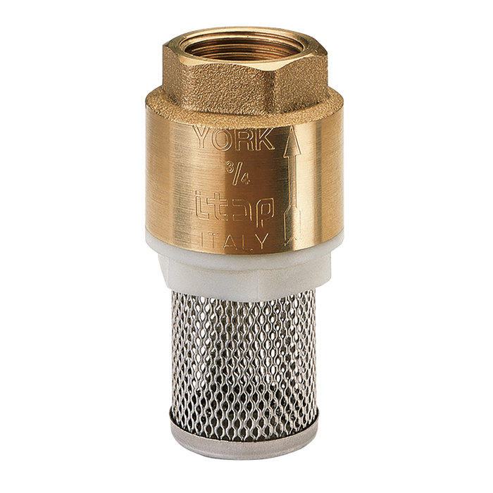 3/4" Bsp Fem Brass York Foot Valve