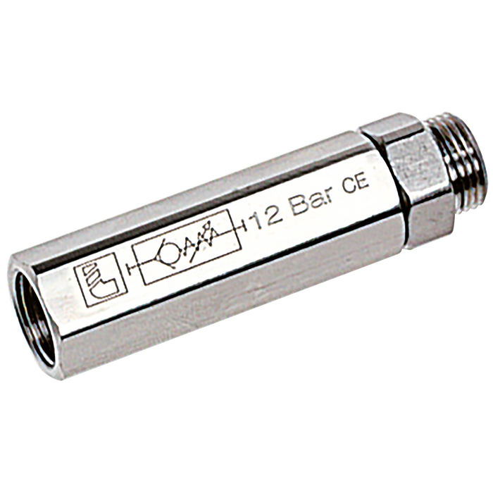 Adj Check Valve Supply Ver M/F Bspp 1/4