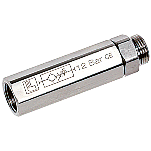 Adj Check Valve Supply Ver M/F Bspp 1/8