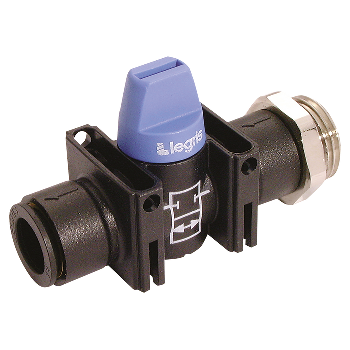 1/8"Bspm X 6Mm Od Ball Valve Polymer Mini