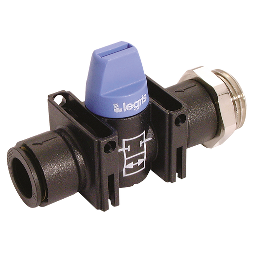 1/2"Bspm X 12Mm Od Ball Valve Polymer Mini