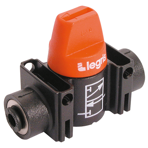 8Mm Od Ball Valve Push-In 3/2 With Vent Polymer