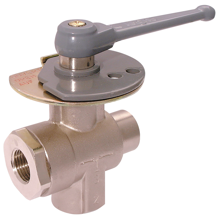 1/2"Bspf X 12Mm Od Ball Valve Ni Plated