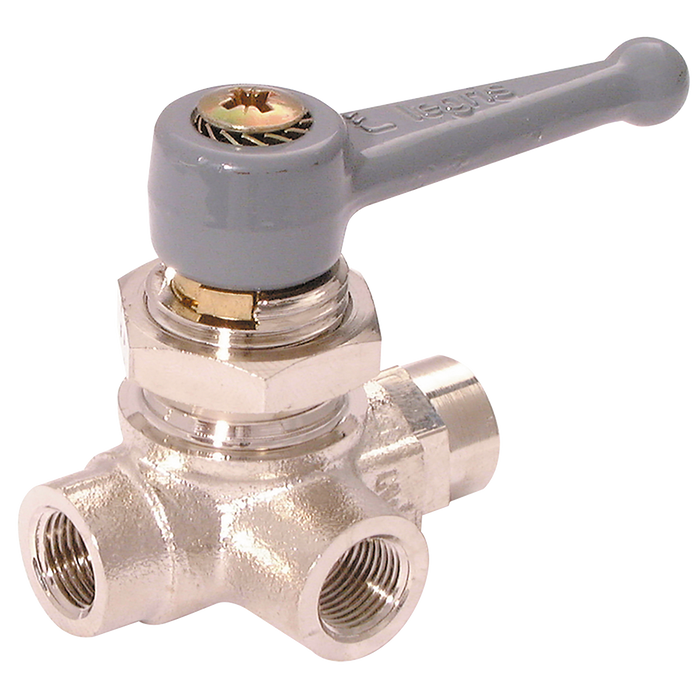 1/8"Bspf X 4Mm Od Ball Valve Ni Plated