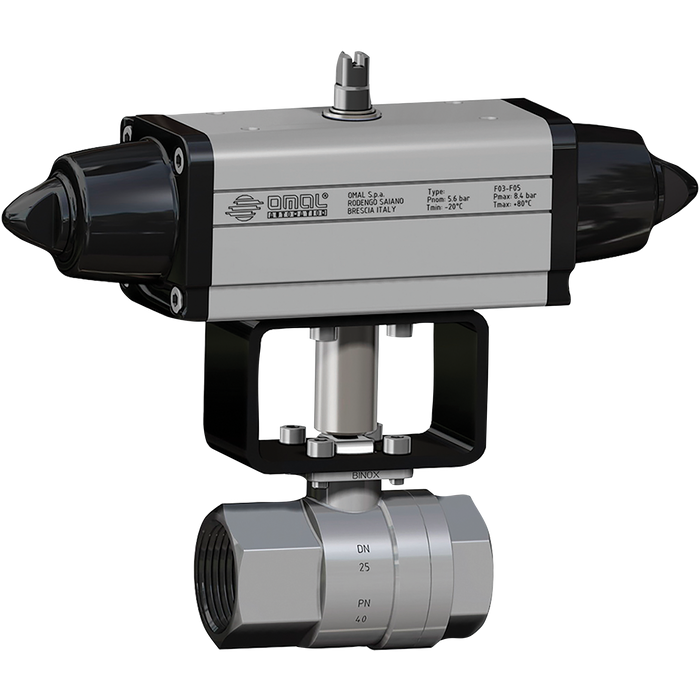2" Bsp Single Act/Spring Retn St/St