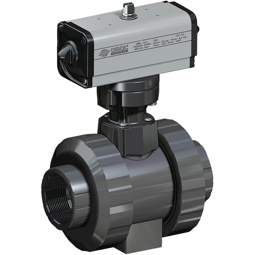 Dn50 Pvc Ball Valve Pneu.Actuation