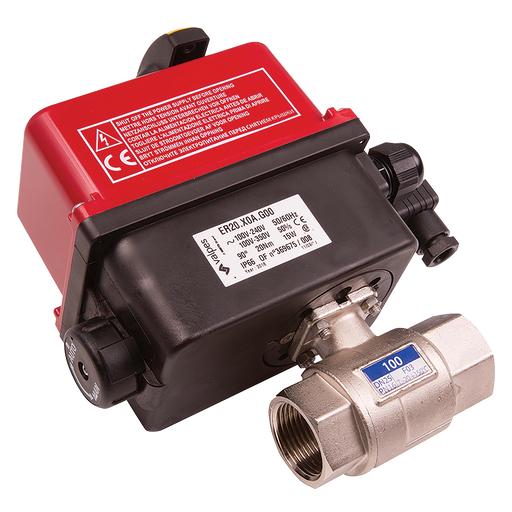 1.1/2" Brass Elec Act B/Valve L.P. L.V.