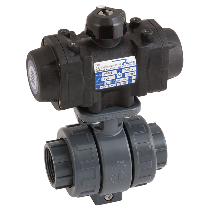 3/4" Bsp Sa 2 Way Pvc/Viton Valve