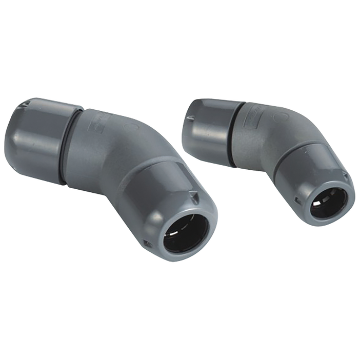 25Mm 45¬∞ Elbow Airpipe Connector