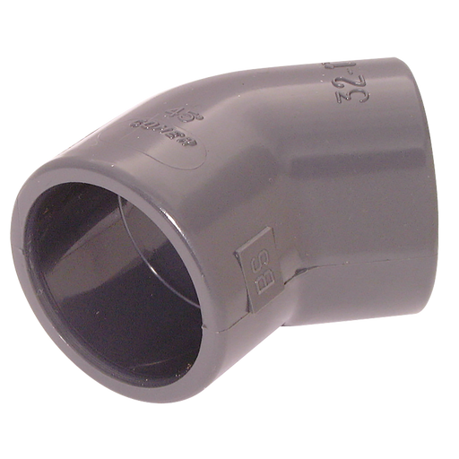 2" Id Solvent Elbow 45Deg Upvc Dgrey