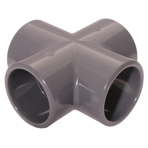 2" Id Solvent Equal Cross Abs Lgrey