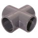 1" Id Solvent Equal Cross Upvc Dgrey