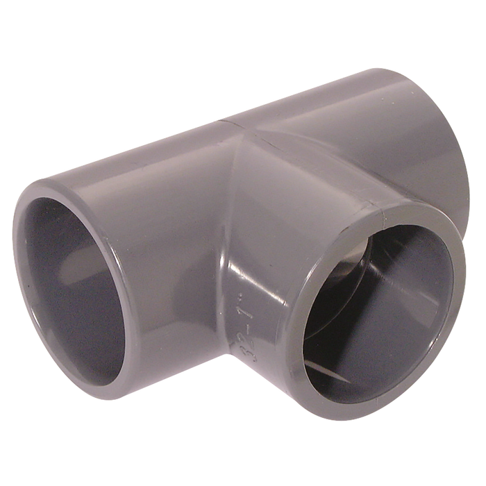 1.1/4" Id Solvent Equal 90Tee Upvc Dgrey