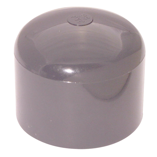 2.1/2" Id Solvent Blankingcap Abs Lgrey