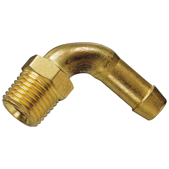1/4" Bsp Taper Male Brass Elbow Single Barb