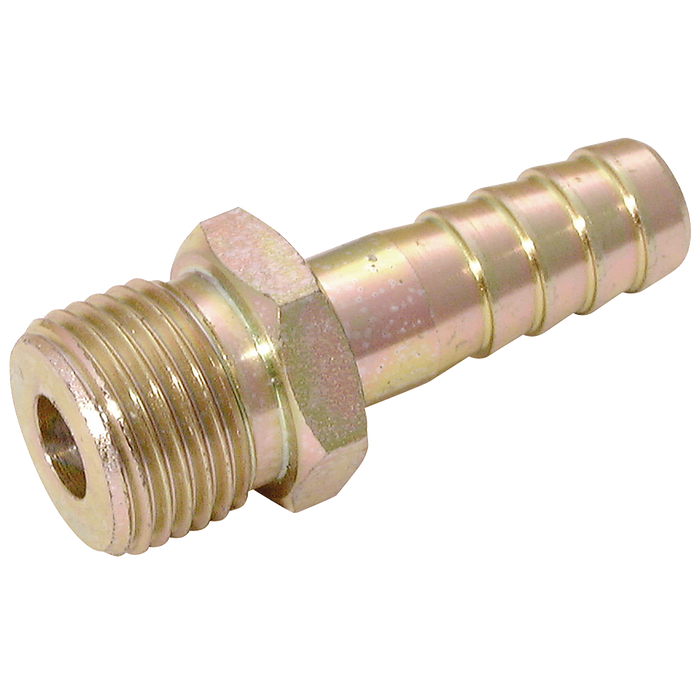 1" Bspp Male X 1" Hose Steel Plated