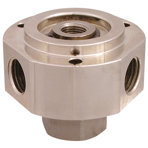 1 X 3/8" Bsp Male Inlet X 3 X 1/4" Bsp Female Outlets Rotating Joint