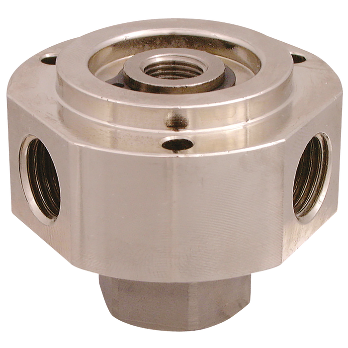 1 X 3/8" Bsp Male Inlet X 3 X 1/4" Bsp Female Outlets Rotating Joint