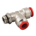08Mm Od X 1/4" Bspt Male Sw Tee Pushin