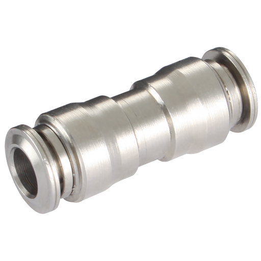 1/2" Od Tube Equal Straight Nickel Plated