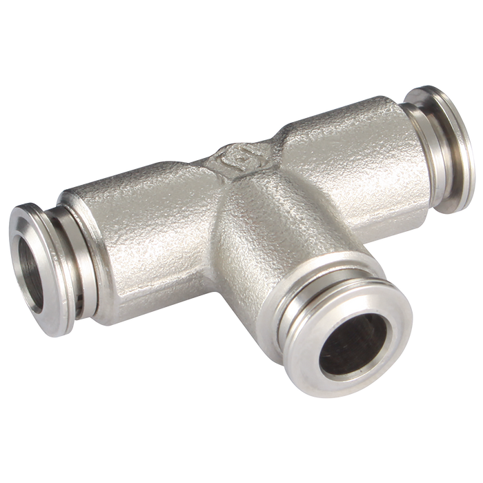 1/2" Od Tube Equal Tee Nickel Plated