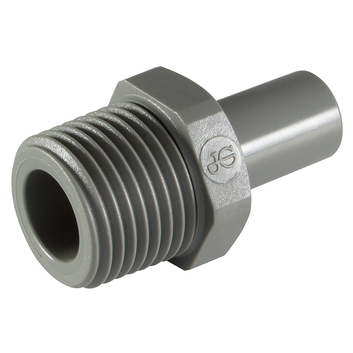 1/2" Od X 1/2" Bspt Male Stem Adaptor