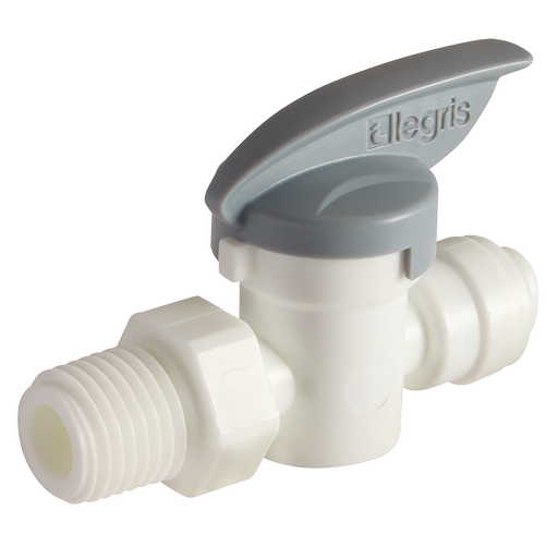 1/4" Od X 1/4" Nptf Male In Line B Valve