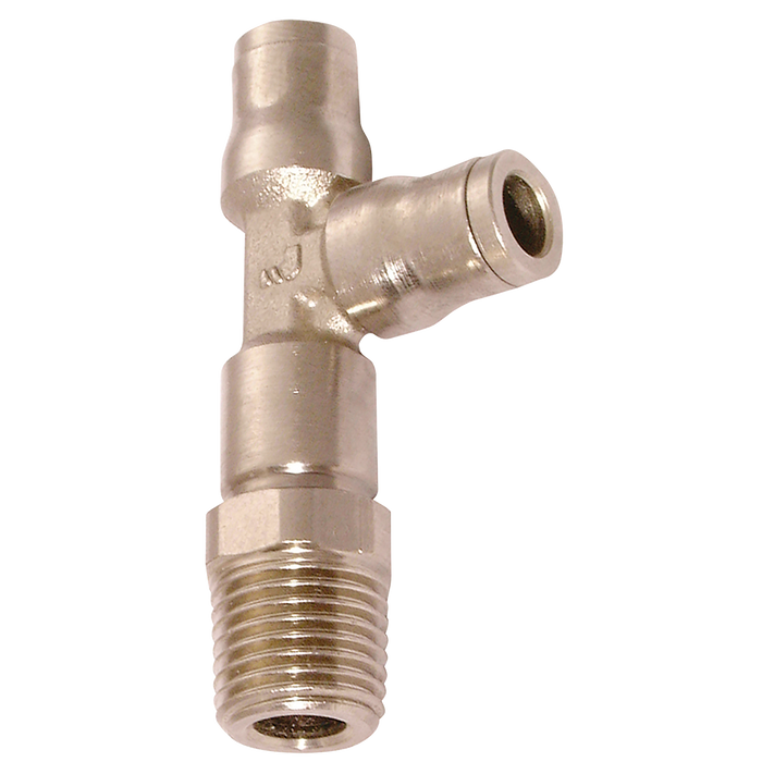 8Mm X 1/4" Male Stud Run Tee Bspt