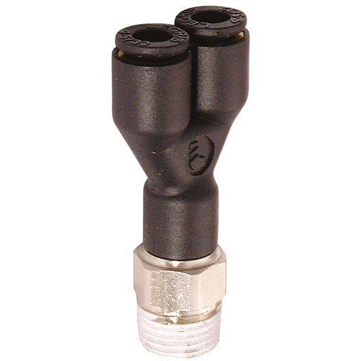 06Mm Od Tube X 1/4" Bspt Male Y Piece