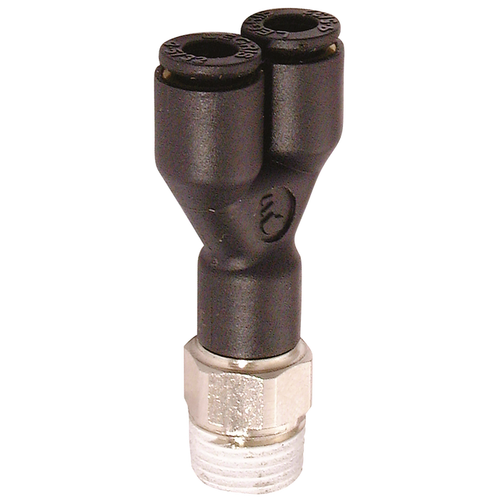 06Mm Od Tube X 1/4" Bspt Male Y Piece