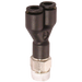 06Mm Od Tube X 1/4" Bspt Male Y Piece