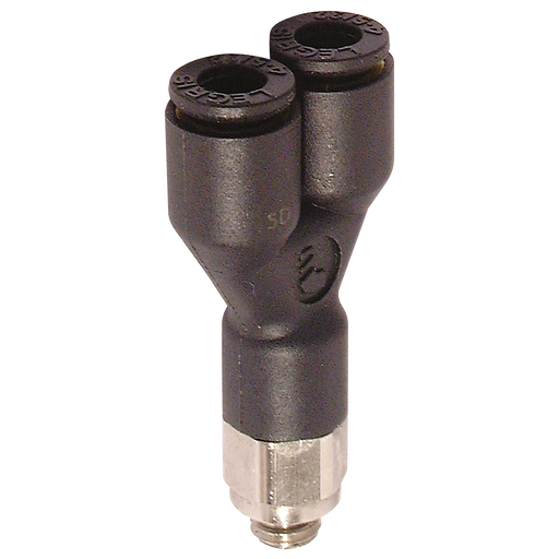 08Mm Od Tube X 1/4" Bspp Male Y Piece