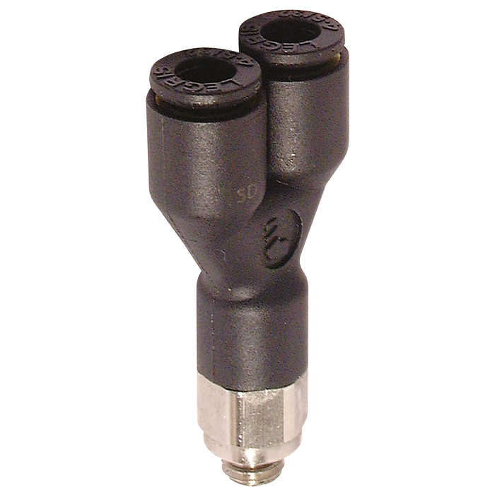 08Mm Od Tube X 1/4" Bspp Male Y Piece