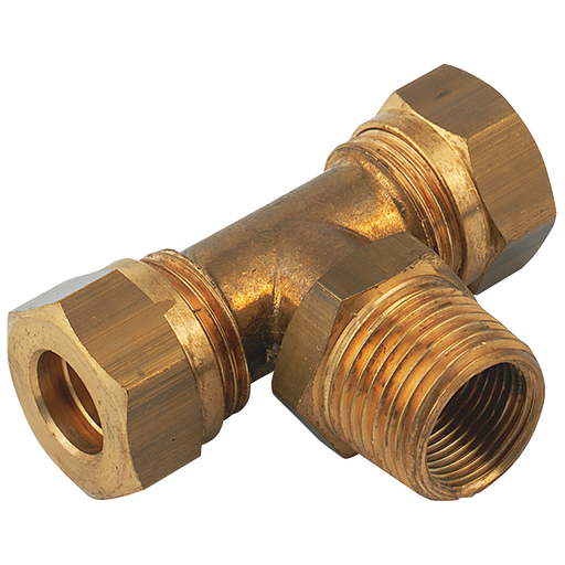 1/2" Bspt Male X 1/2"Od Stud Branch Tee