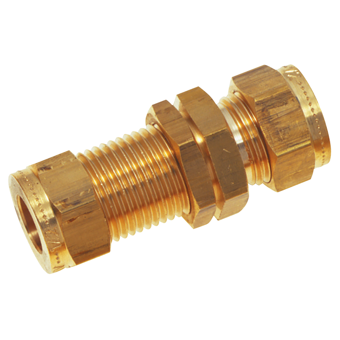 1/8" Od Equal Ended Bulkhead Coupling