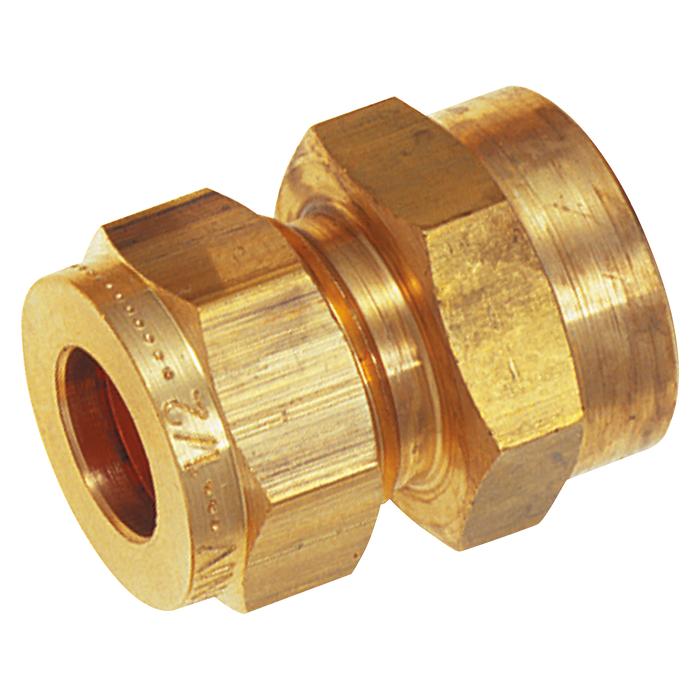 3/8" Bspp Female X 1/4" Od Female Stud Coupling