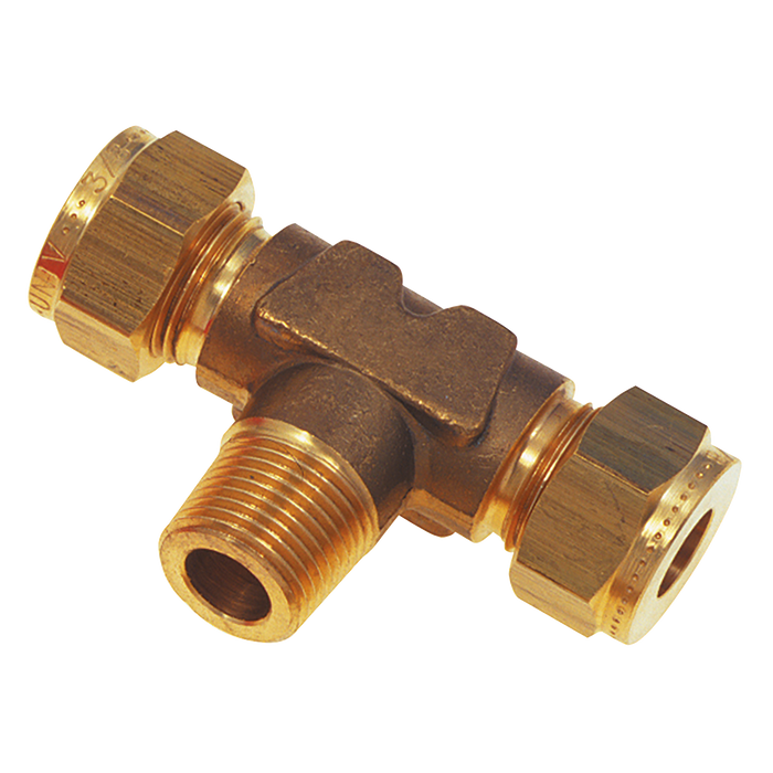 1/4" Bspt Male X 1/4"Od Stud Branch Tee