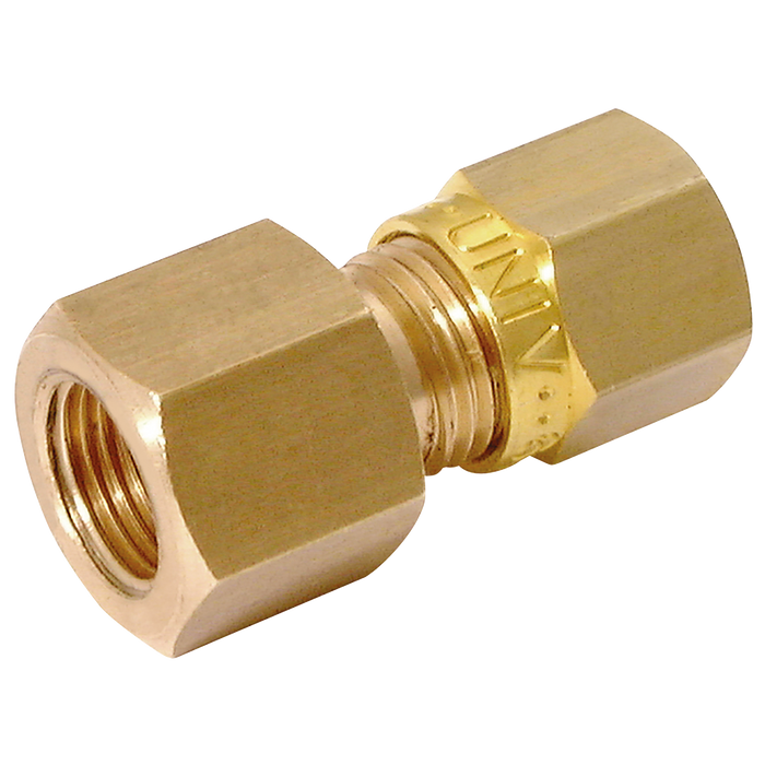 3/8" Bspp Female X 8Mm Od Female Stud Coupling