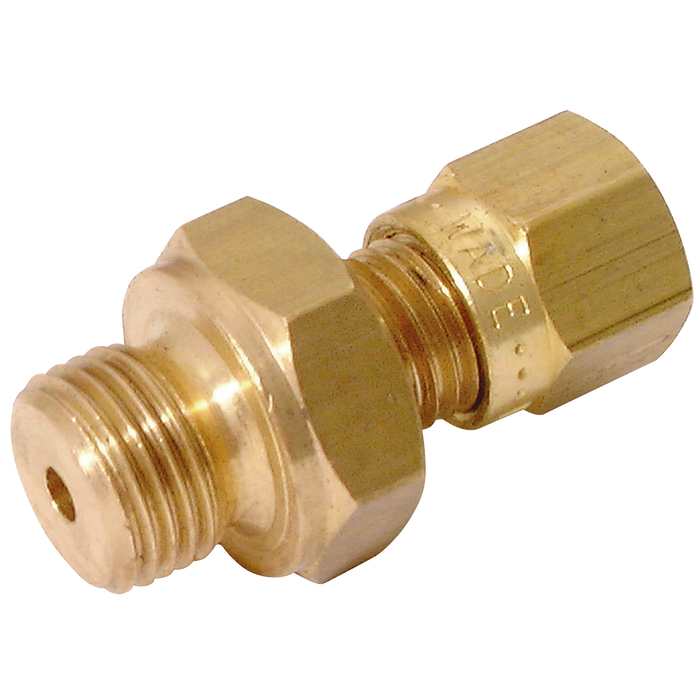 Wade WADEMC18/161 1/4" BSPP Male x 8mm O/D Male Stud Coupling