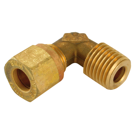 1/4" Npt Male X 6Mm Od Male Stud Elbow